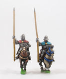 XMED12 Generic Eastern European: Mounted Standard Bearers in Plate Armour, on Unarmoured Horse