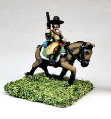 BRO92 European Armies: Cavalry or Dragoons in Wide Brim Hats: Holding pistol