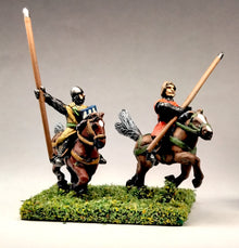 MID82a Spanish: Knights, 1250-1350AD with Lance & Large Shield on Unarmoured Horse