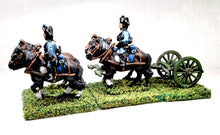 NE41 French: Line Artillery Limber with 4 horses and two drivers in bicorne