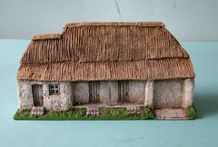 HOV4Z5 Rendered Hospital building with thatched roof