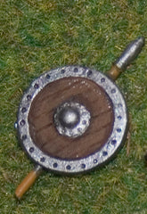 X51 Round Shield with Javelins