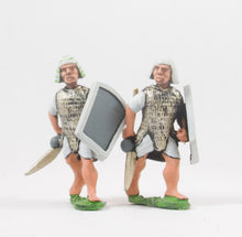 AEG9a Egyptian: Heavy Infantry with Axe & Shield, head variants
