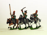 AUO13 Austrian Army 1861-66: Cavalry: Command: Lancer Officer, Standard Bearer & Trumpeter