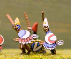 AZ8a Suit Wearers in pointed hat with Sword, Javelin and Shield