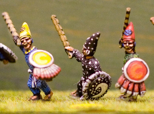 AZ8 Suit Wearers in pointed hat, with Sword and Shield