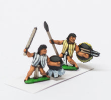 AZ9a Warrior in Quilted Jacket & Breachclout with Assorted Weapons, Javelin & Shield