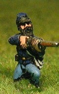 BG11 Union or Confederate: Infantry in Kepi & Shell Jacket, with no Equipment: Kneeling & Firing