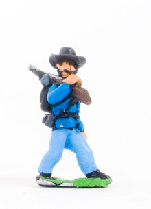 BG19 Union or Confederate: Infantry in Slouch Hat & Tunic with full pack and equipment:Advancing with shouldered Musket