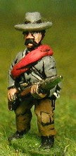 BG16 Union or Confederate: Infantry in Slouch Hat & Tunic with blanket roll: Advancing (fixed bayonet)