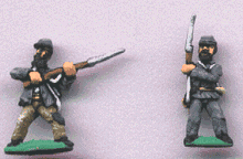 BG29 Union or Confederate: Infantry in patched & worn mixed dress