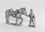 BG69 Union or Confederate: Two horse holders in kepi with 4 horses