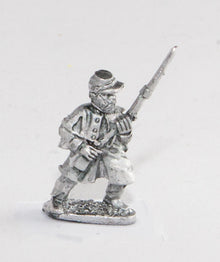 BG78 Union or Confederate: Infantry in Overcoats: Advancing in Kepi