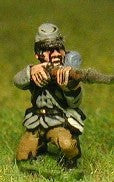BG8 Union or Confederate: Infantry in Kepi & Tunic with Full Pack & Equipment: Kneeling & firing, with fixed bayonet