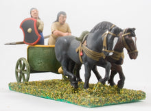 BIB22 Hittite: Two horse chariot with driver & two different unarmoured spearmen, with unarmoured horses