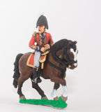 BN12a Mounted Infantry Officer in Bicorne, with horse