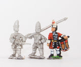 BRO16 European Armies: Grenadier Command: Officer, Standard Bearer & Drummer (English Foot Guards)