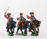 BRO44 European Armies: Command: Mounted Musketeer Officer, Standard Bearer & Trumpeter (French)