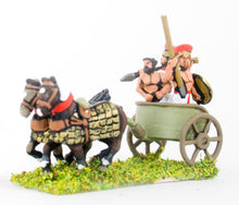 BS110 Sea Peoples: 2 Horse Chariot with driver & two javelinmen