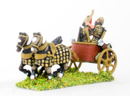 BS120 Hurri-Mitanian: Two horse chariot with archer and driver