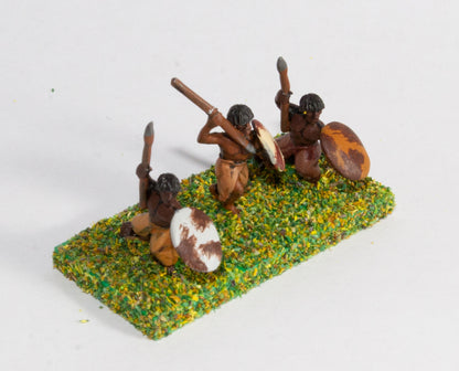 BS21 Nubian: Javelinman, assorted poses