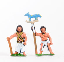 BS19 Old & Middle Kingdom Egyptian: Command: 3 Foot Officers, 3 Standard Bearers