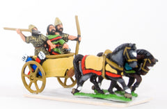 BS30 Syrian chariot with driver, archer and Javelinman