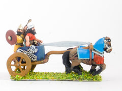 BSE58 Middle Assyrian: General in 2 horse chariot with driver & shield bearer