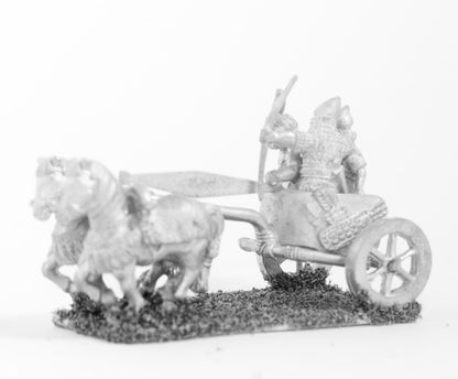 BSE60 Middle Assyrian: Two horse chariot with archer, driver & shield bearer