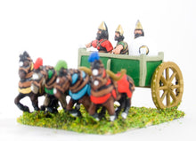 BSE92 Chaldean or Neo Babylonian: General in 4-horse chariot with driver & javelinman