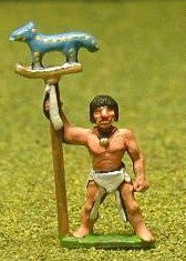 BS19 Old & Middle Kingdom Egyptian: Command: 3 Foot Officers, 3 Standard Bearers
