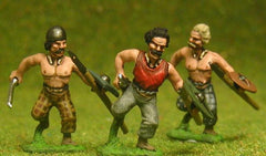 BT12 Assorted Javelinmen / Spearmen attacking, small shields