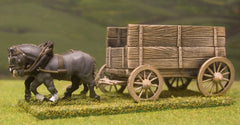 C&W6 War Wagon with double planked sides to protect potential crewmen, with 2 horses