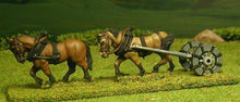 CEQ6 Limber with 2 horse team in tandem