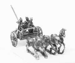 CHN6a Chin Chinese: Four horse chariot with driver, archer and spearmen (unarmoured horse)