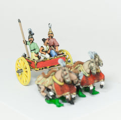CHOE4 Shang or Chou Chinese: Four horse Heavy Chariot with General, driver and spearman