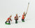 SYBR4a Seven Years War British: Command: Grenadier Officer, Standard Bearer & Drummer, advancing, with variants