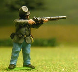 CON2 Confederate Infantry: Firing, in Sack Coat (assorted)