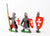 CRU57 Frankish Knights on foot, Large Shields, assorted