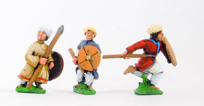 CRU7 Arab spearmen/javelinmen with round shields, assorted poses