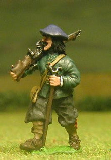 ECW14 Scots Covenanters: Musketeer advancing (assorted heads)