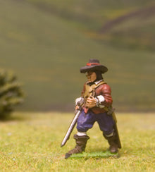 ECW27Royalist: Dismounted Dragoon (assorted heads)