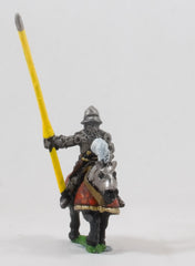 EMED14a Polish 1350-1480: Mounted Knight 1400-1480 in Plate Armour, shieldless, on Armoured Horse