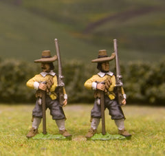 EU7 European Armies: Musketeer, hats, at ease, variants