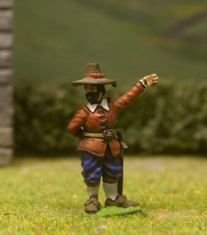 EU2 European Armies:  Standard Bearer, assorted heads