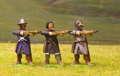 F20 Early Medieval: Assorted Heavy Crossbowmen, firing