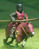 F2 Early Medieval: Mounted Knight c.1205 in mail surcoat & helmet