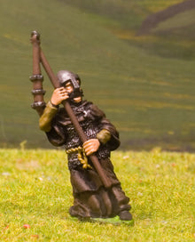 F35 Warrior Monks: Monk in mail shirt with flail