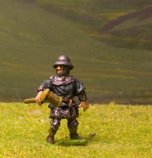 F50 Sappers / Miners: in Kettle helm, knee armour