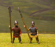 F59a Early Medieval: Shieldless Billman in Quilted Jack, assorted heads